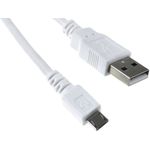 Cablu Goobay USB 2.0 1m micro-USB alb fotografia produsului View 3 S