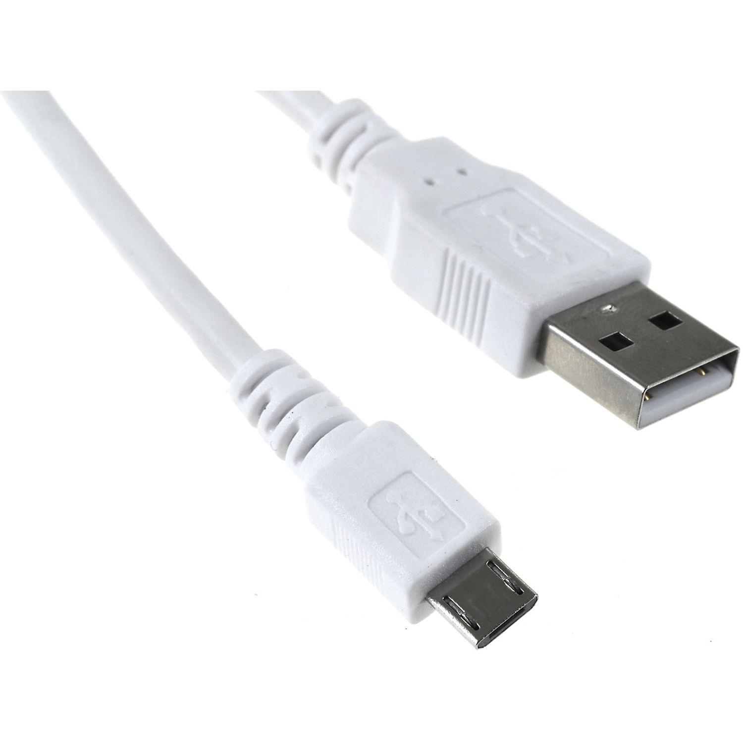 Cablu Goobay USB 2.0 1m micro-USB alb fotografia produsului View 3 L