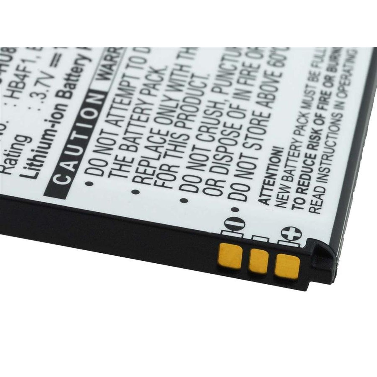 Acumulator compatibil Huawei Ideos X5 / model HB4F1 fotografia produsului View 3 L