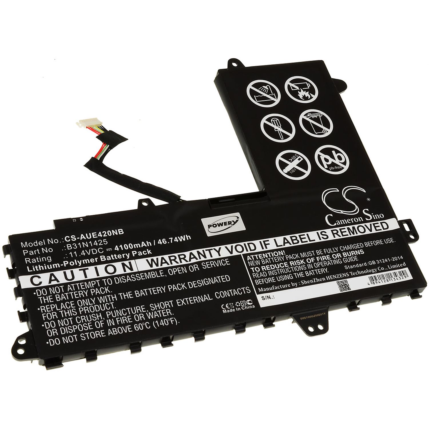 Acumulator compatibil Asus EeeBook E402MA / model B31N1425 fotografia produsului View 2 L