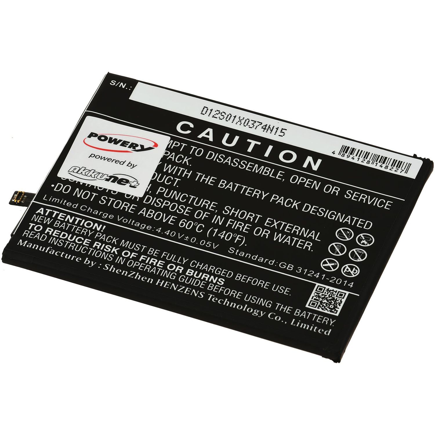 Acumulator compatibil Huawei P30, P30 Premium Edition, model HB436380ECW fotografia produsului View 2 L