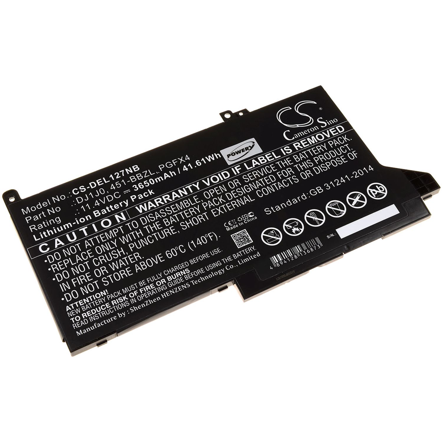 Acumulator compatibil Dell Latitude 12 7000 / Latitude 12 7280 / model 451-BBZL fotografia produsului