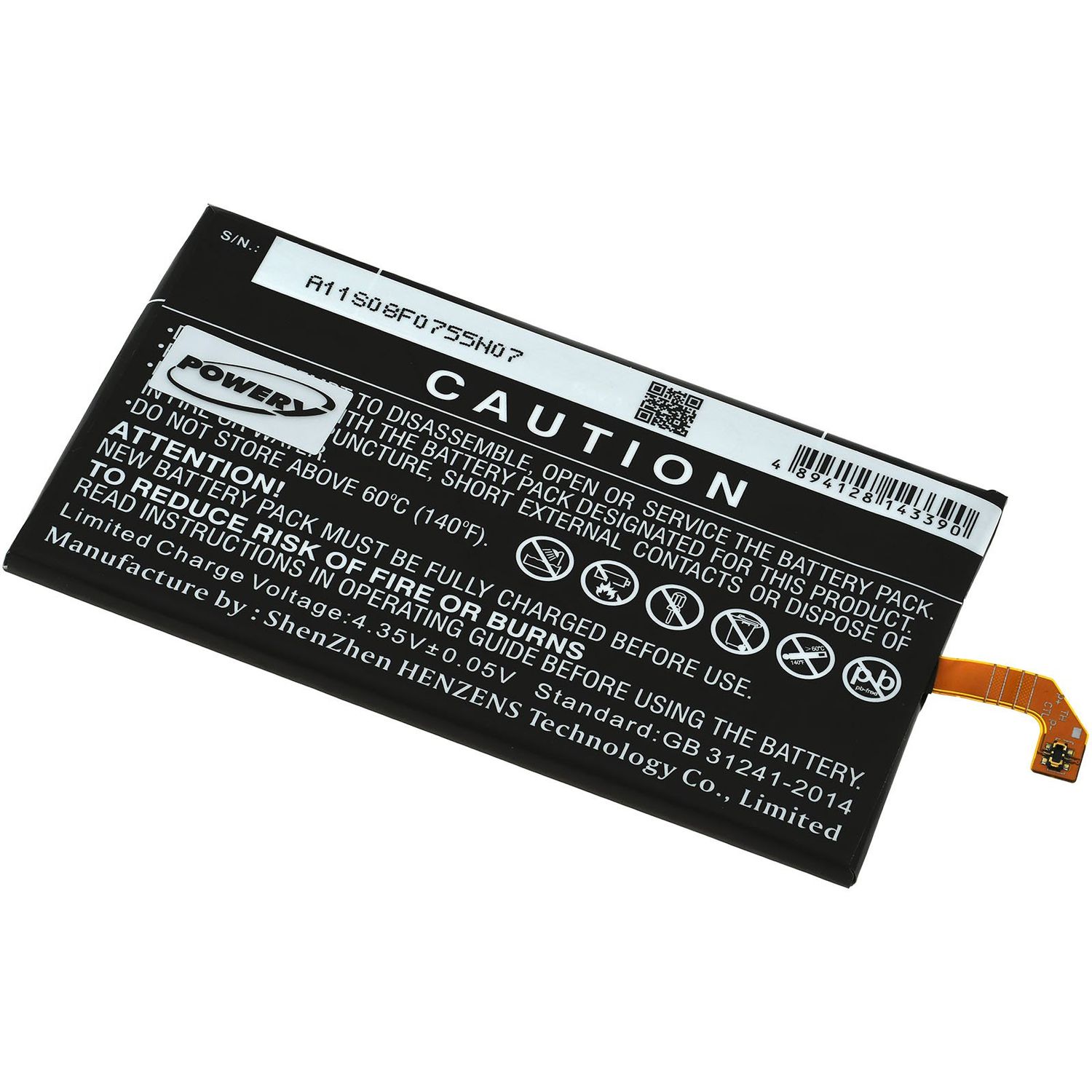 Acumulator compatibil CAT S30 / model APP-12F-B55951-CXX-111 fotografia produsului View 2 L