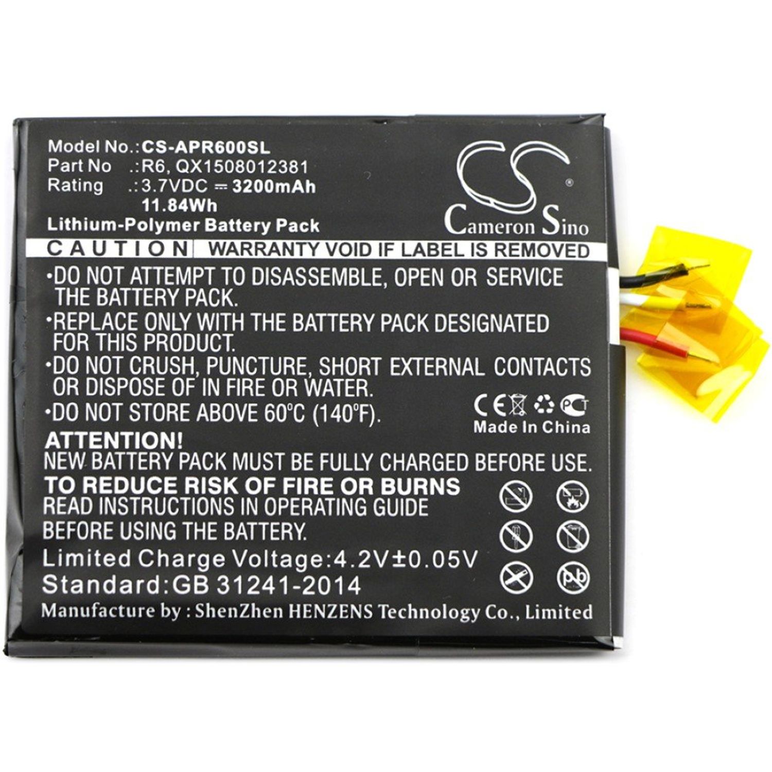 Acumulator compatibil Aspera R6 / model QX1508012381 fotografia produsului