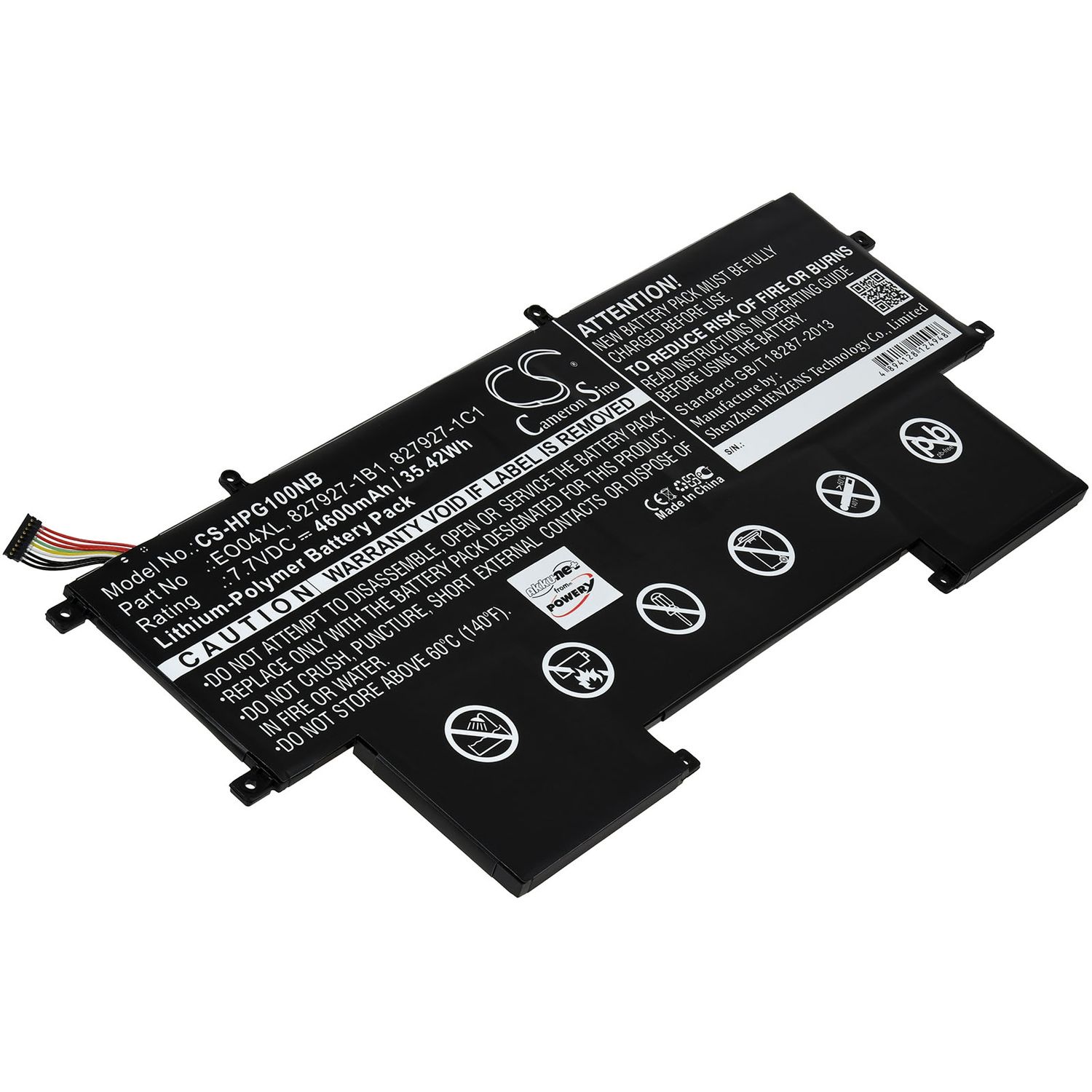 Acumulator compatibil HP EliteBook Folio G1, model HSTNN-IB71 (Stecker-model beachten) fotografia produsului