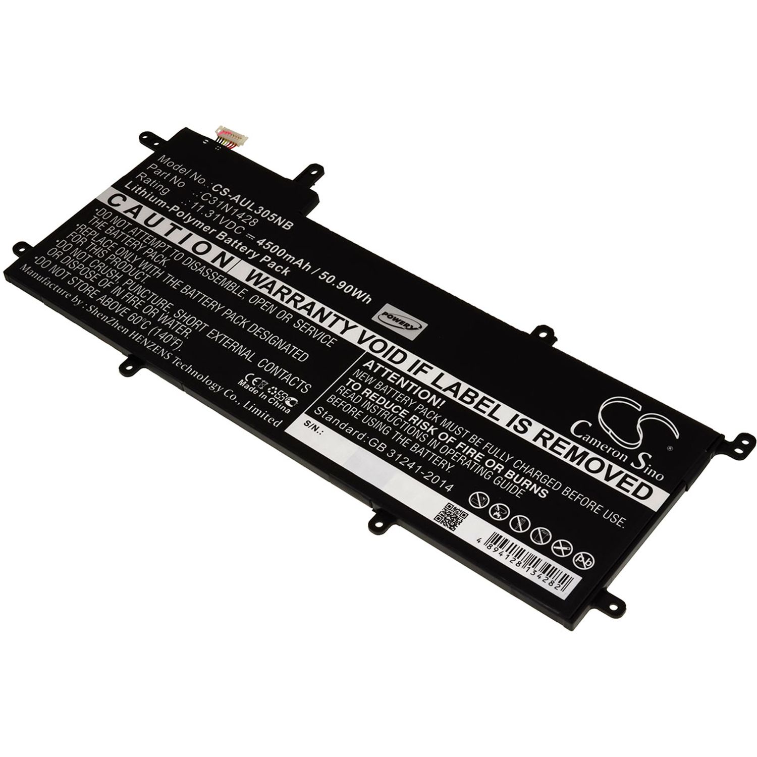 Acumulator compatibil Asus Zenbook UX305LA / UX305UA / model C31N1428 fotografia produsului View 2 L