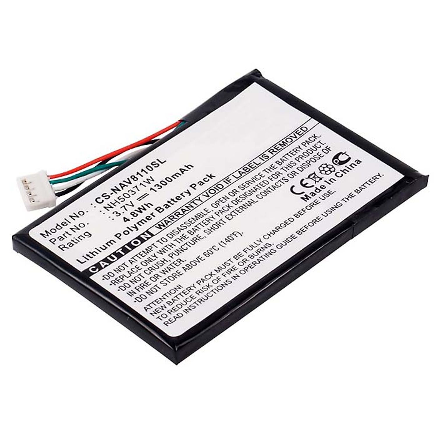 Acumulator compatibil Navigon 8110 / model 761NH50371W fotografia produsului View 2 L
