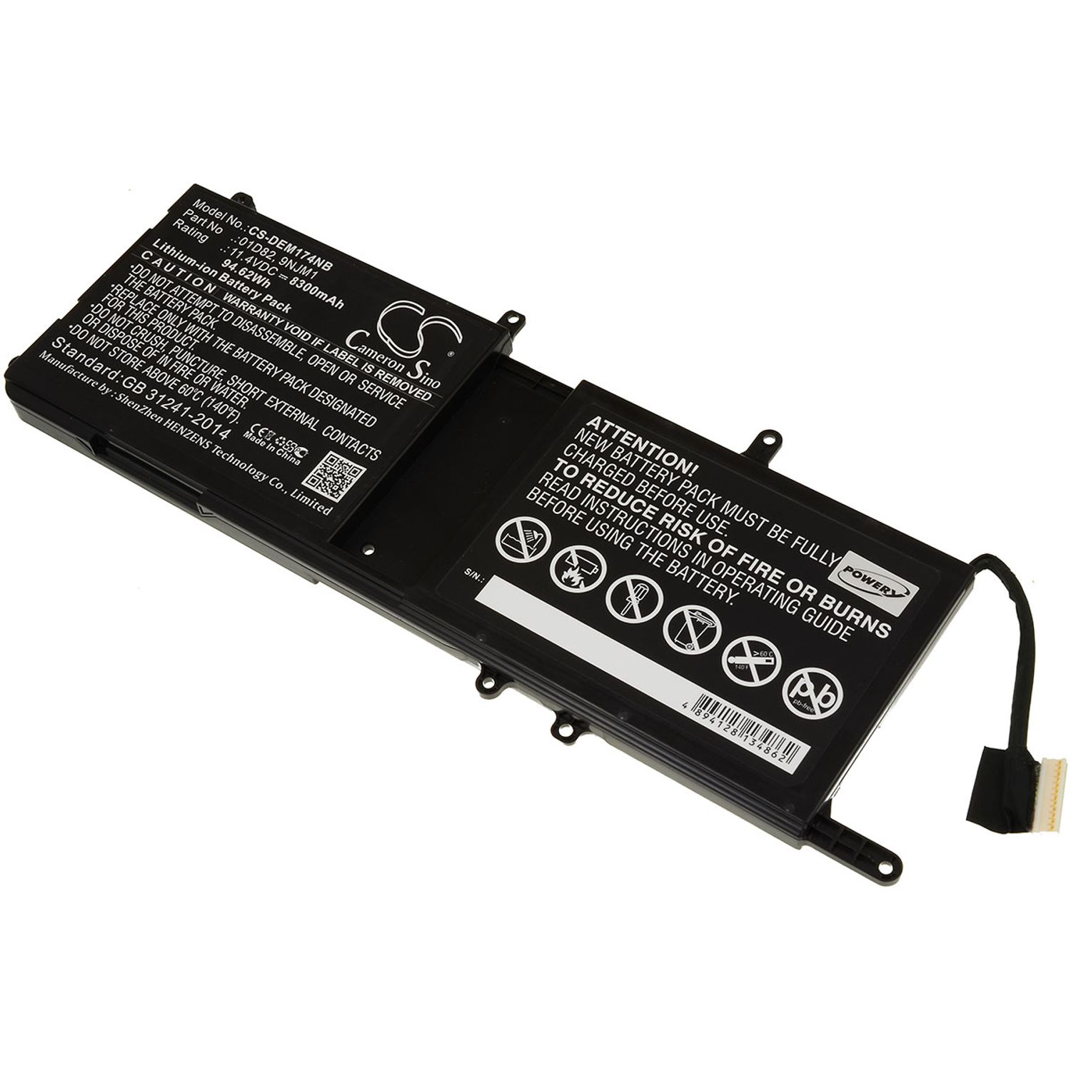 Acumulator compatibil Dell Alienware 15 R3 / Alienware 17 R4 / model 9NJM1 fotografia produsului View 2 L