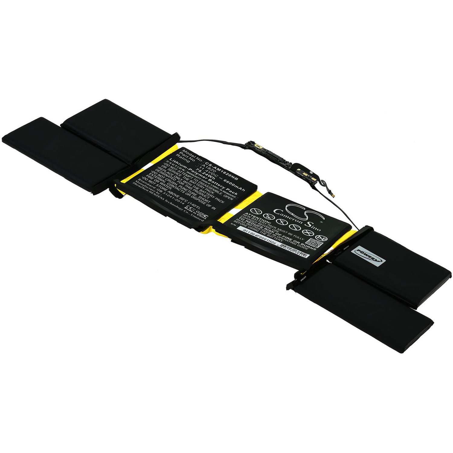 Acumulator compatibil Apple MacBook Pro Core i7 2.8 15 Touch (2017) / Core i7 2.7 15 (2016) /A1820 fotografia produsului View 2 L