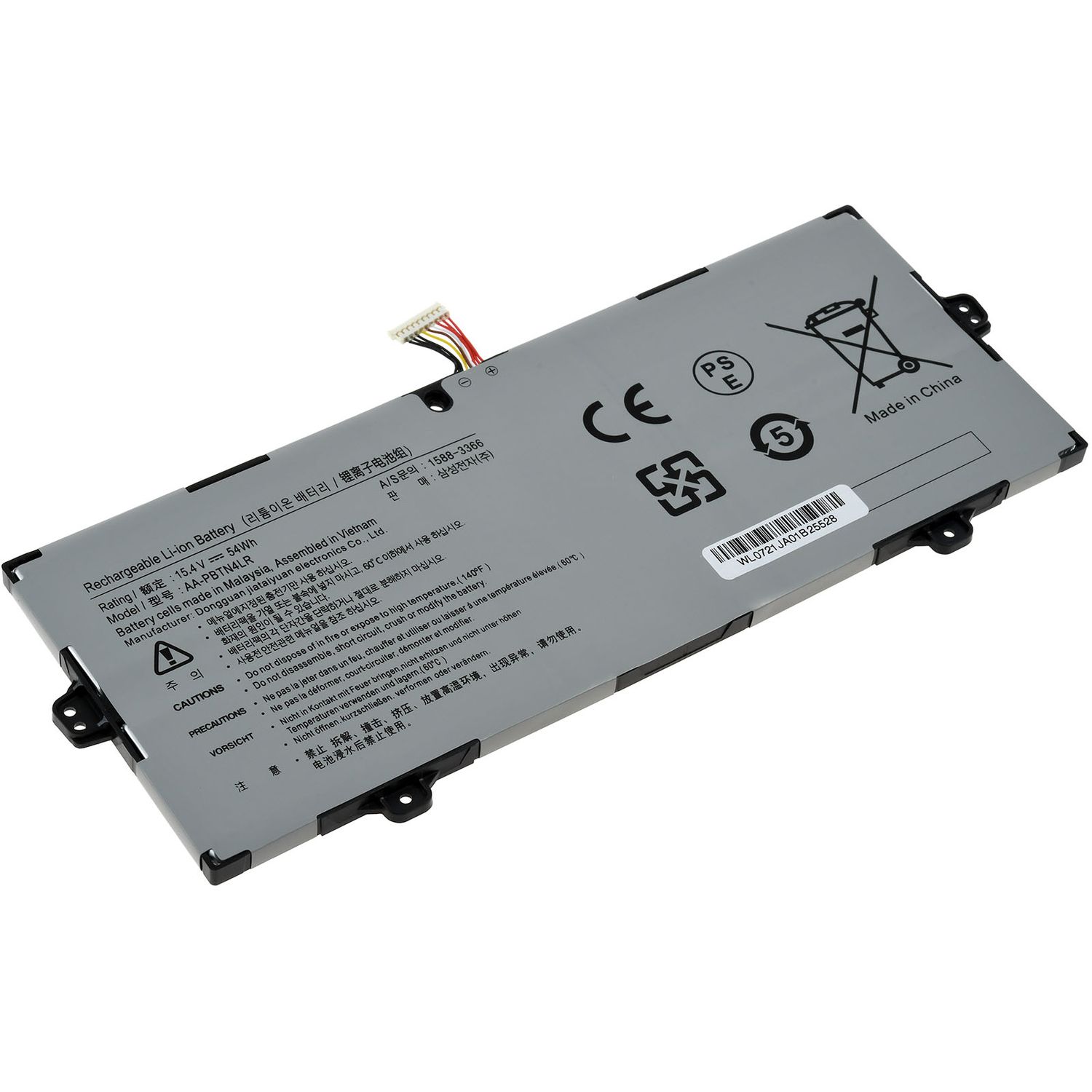 Acumulator compatibil Samsung NP940X3M-K01us, NT950SBE-X716, model AA-PBTN4LR fotografia produsului