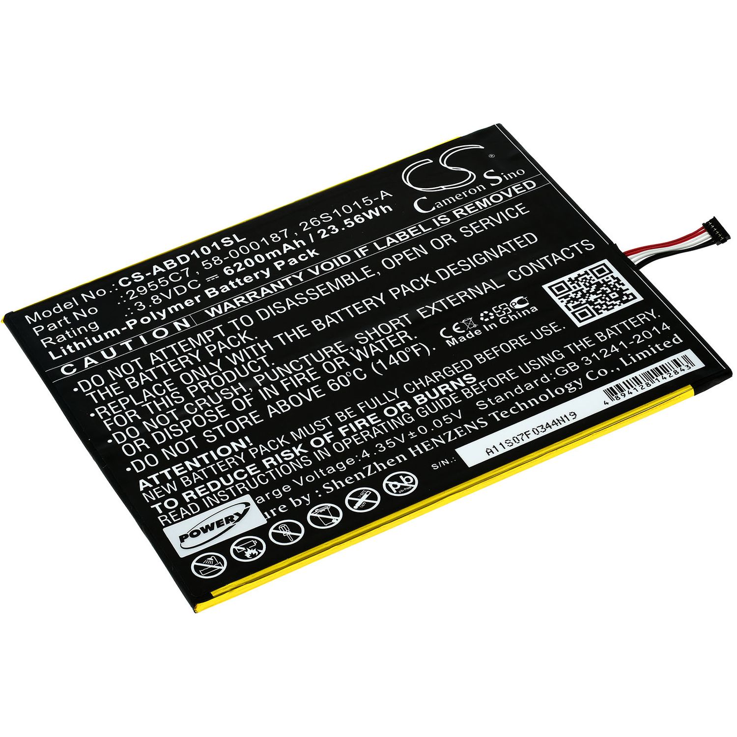 Acumulator compatibil Amazon Kindle Fire HD 10.1 (7. Generation) / SL056ZE / model 2955C7 fotografia produsului