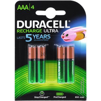 Acumulator Duracell Duralock Recharge Ultra AAA Micro HR3 HR03900mAh 4 buc. / blister Duracell imagine noua 2022