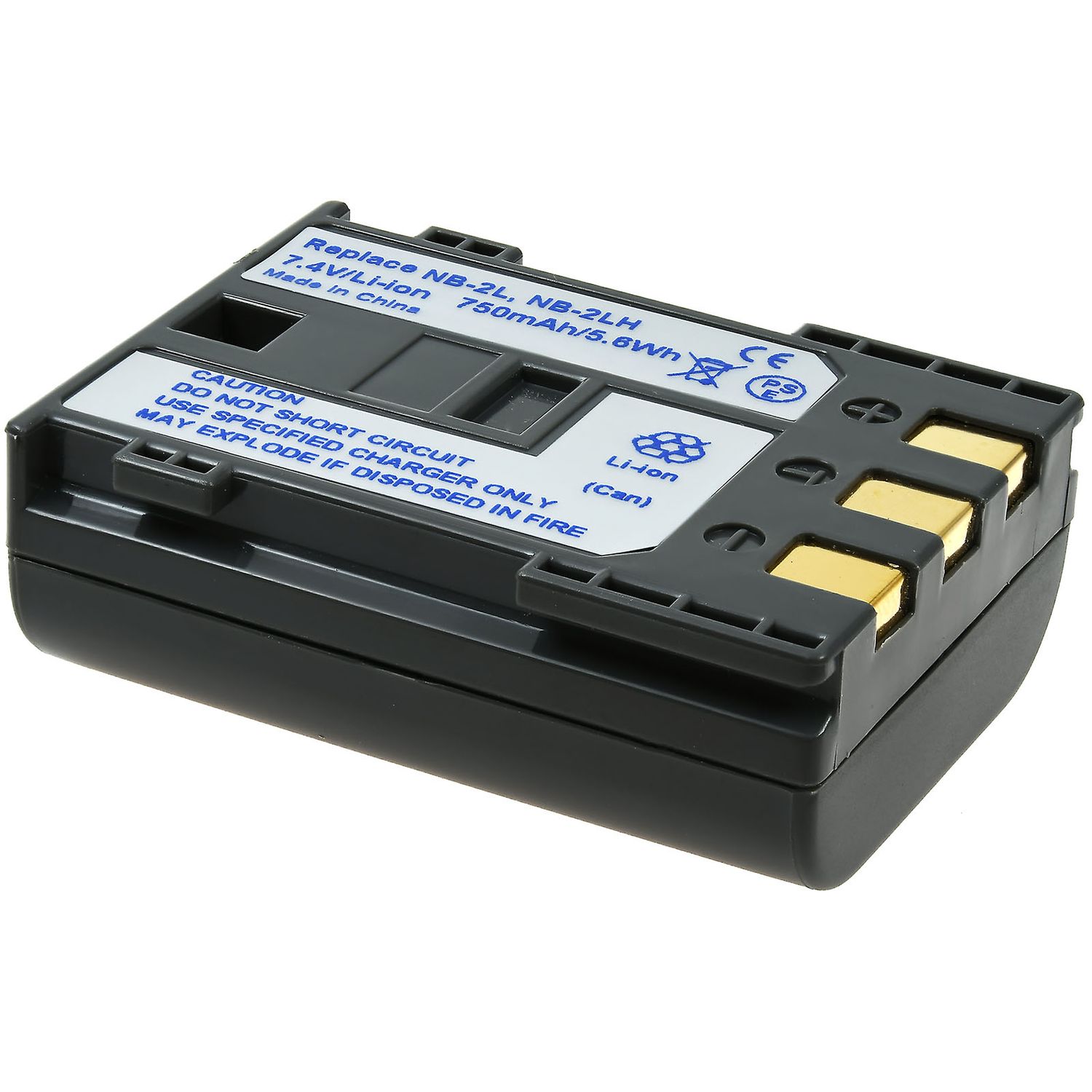 Acumulator compatibil Canon NB-2L/ NB-2LH 750mAh fotografia produsului View 4 L