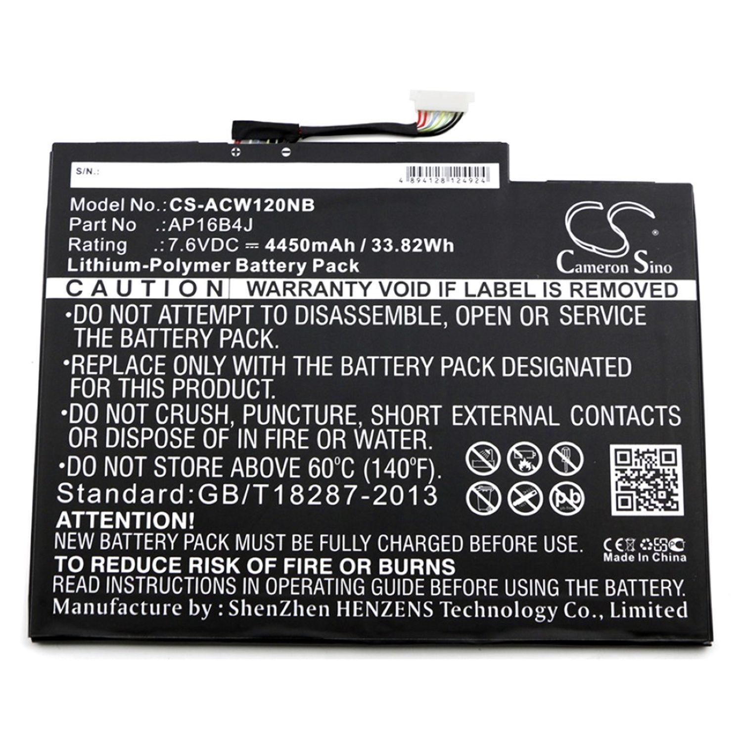 Acumulator compatibil Acer Aspire Switch Alpha 12 / model AP16B4J fotografia produsului