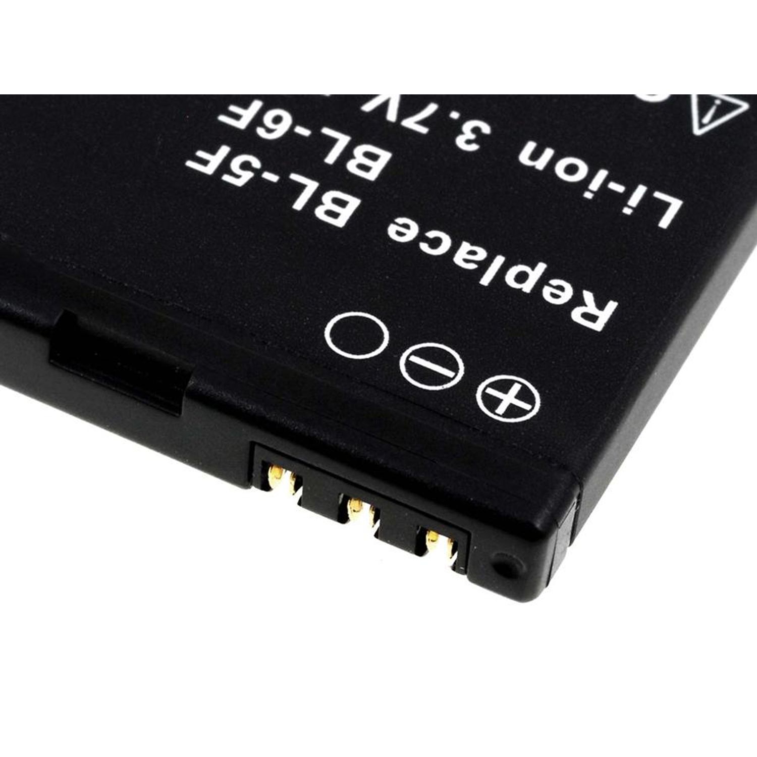 Acumulator compatibil Nokia N95 / N93i/ E65/ 6290/ model BL-5F fotografia produsului View 3 L