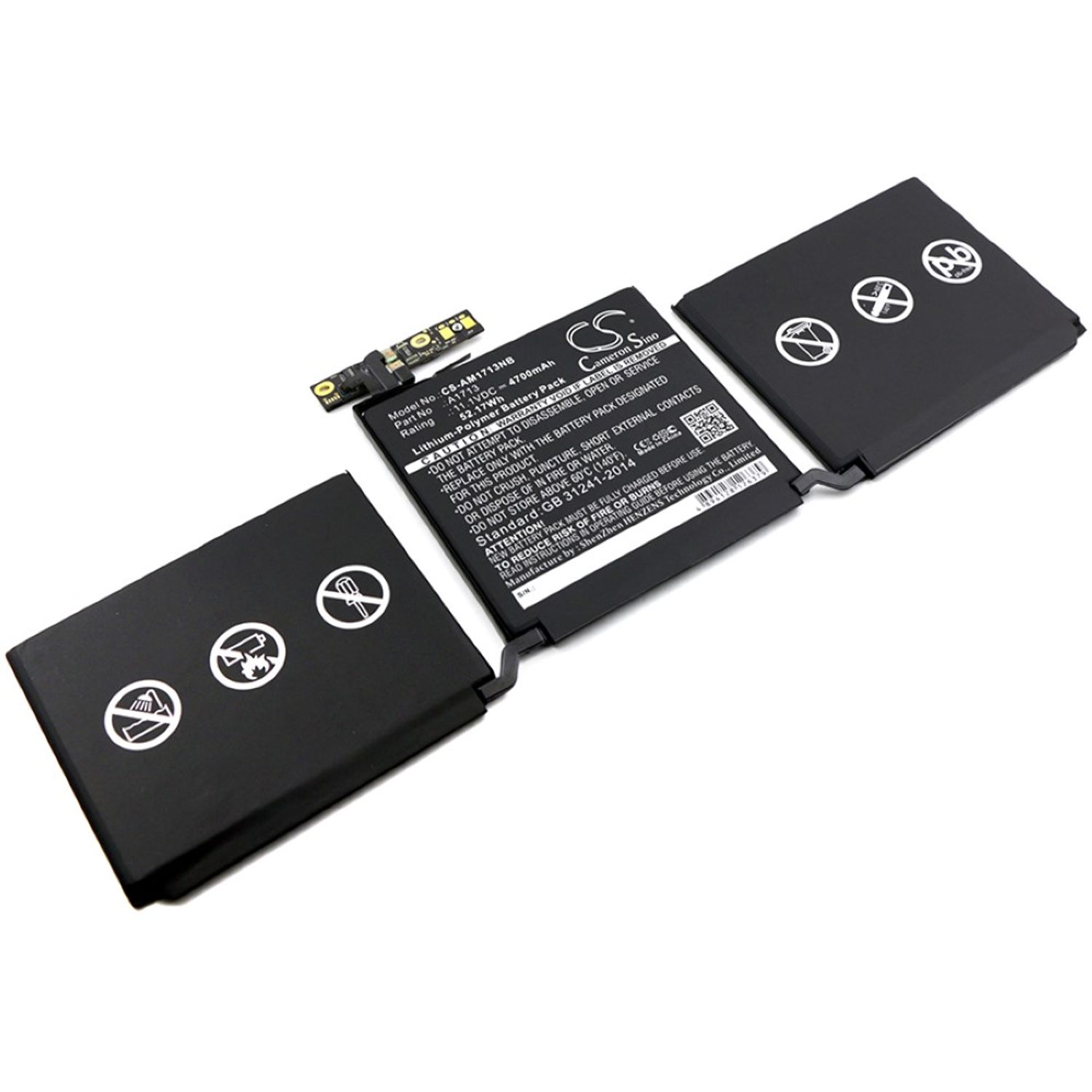 Acumulator compatibil Apple MacBook Pro 13.3 2016 Retina / model A1713 fotografia produsului