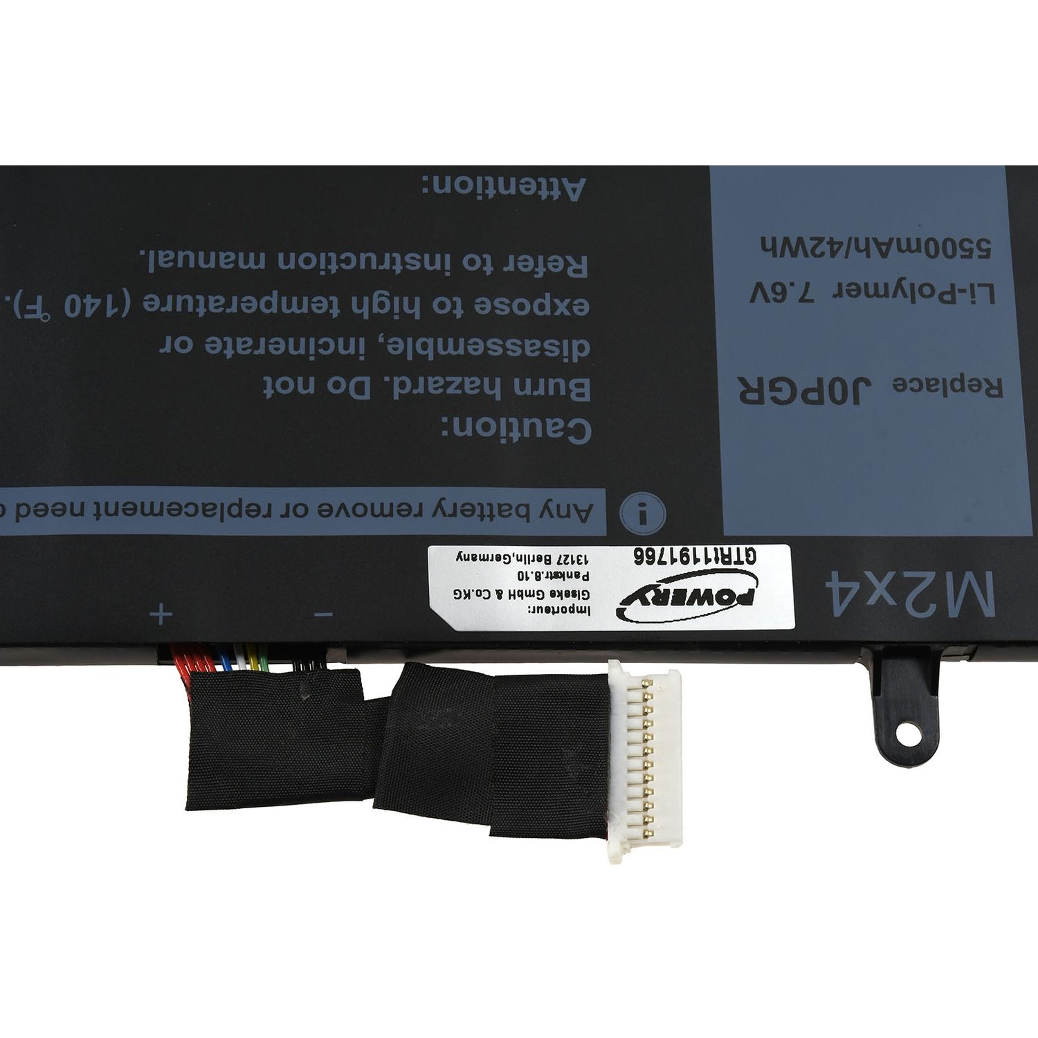 Acumulator compatibil Dell 12 5285, 5290, model J0PGR fotografia produsului View 3 L