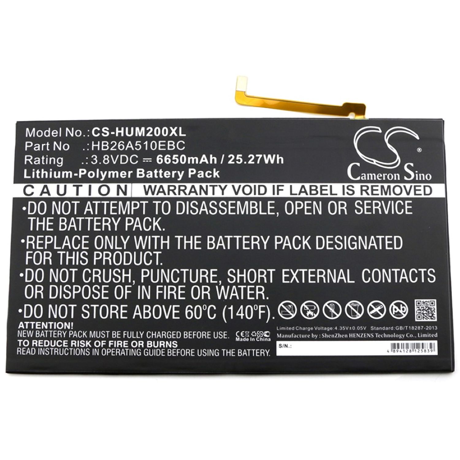Acumulator compatibilHuawei MediaPad M2 10.0 Premium Edition / model HB26A510EBC fotografia produsului