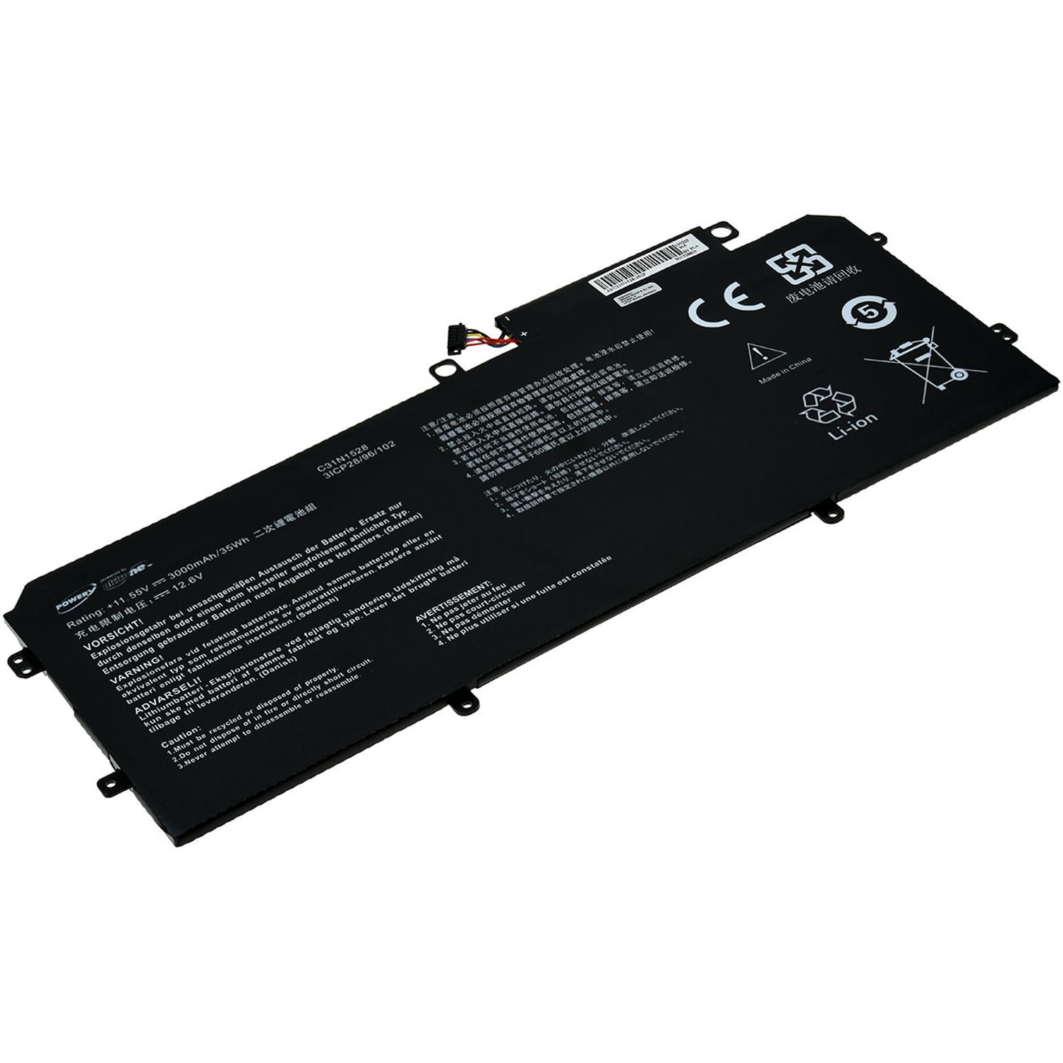 Acumulator compatibil Asus ZenBook Flip UX360CA / model C31N1528 fotografia produsului