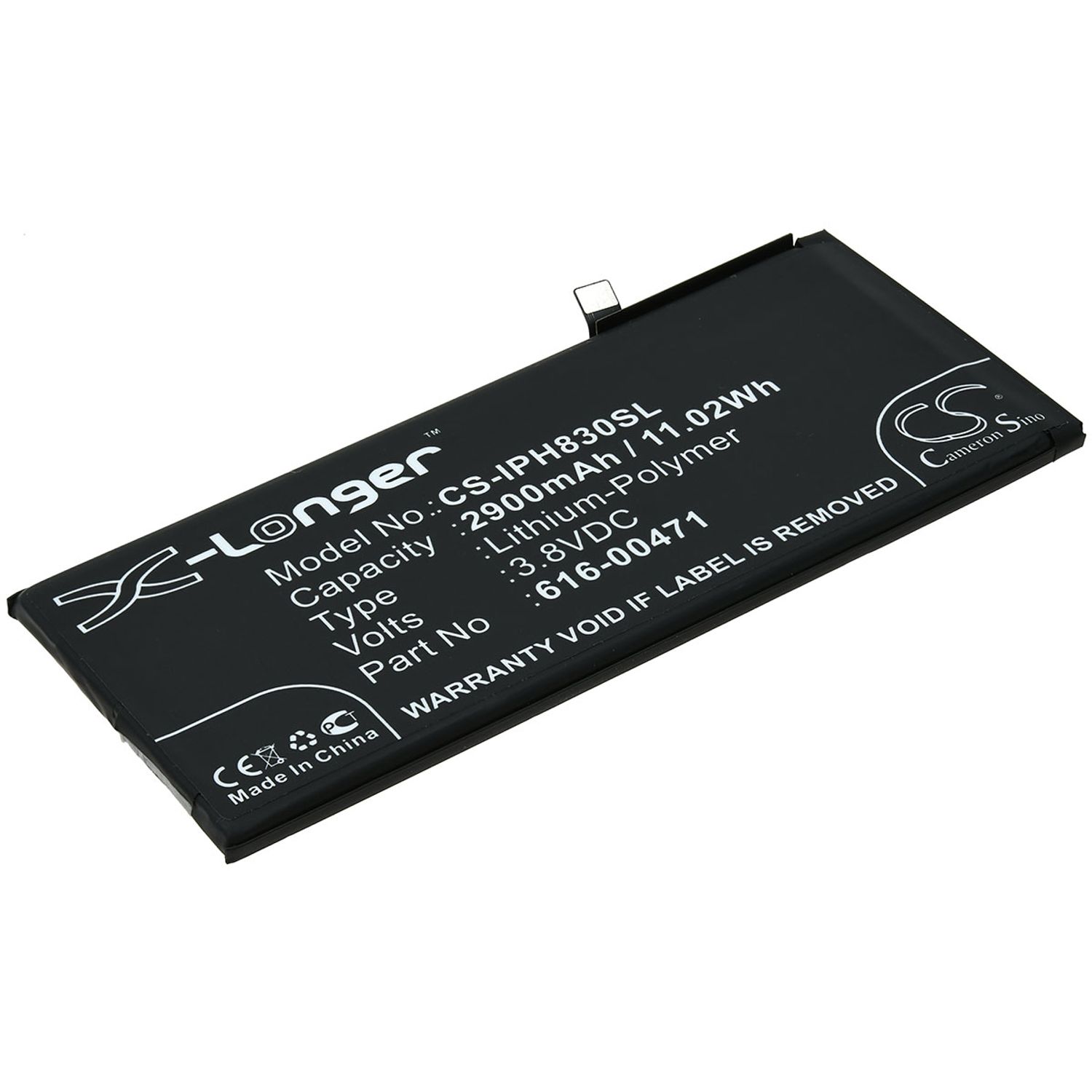 Acumulator compatibil Apple iPhone XR / A2108 / model 616-00471 fotografia produsului View 2 L