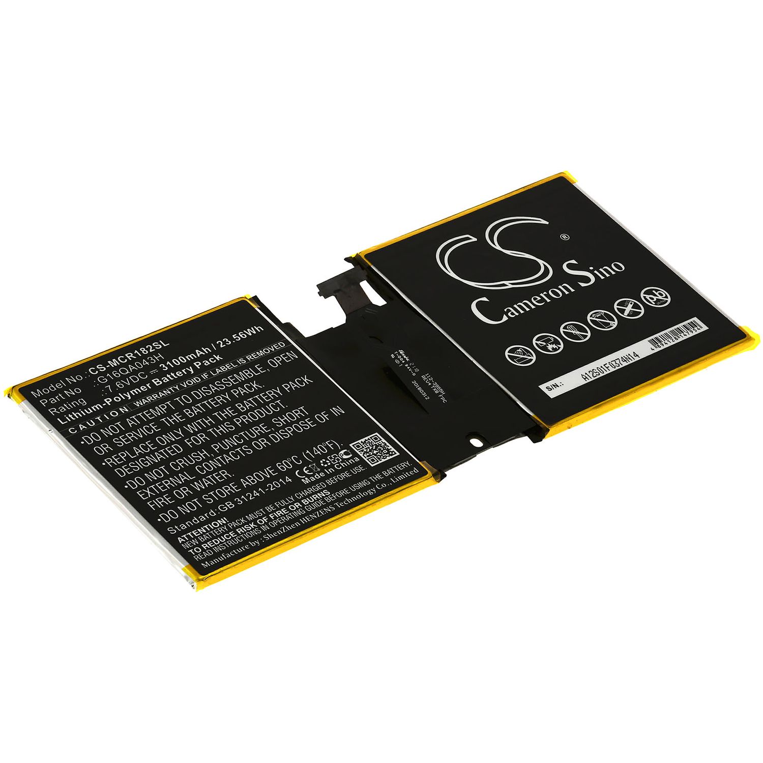 Acumulator compatibil Microsoft Surface Go (1824), 4415Y, model G16QA043H fotografia produsului