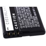 Acumulator compatibil Nokia Lumia 820 / model BP-5T 1650mAh fotografia produsului View 3 S
