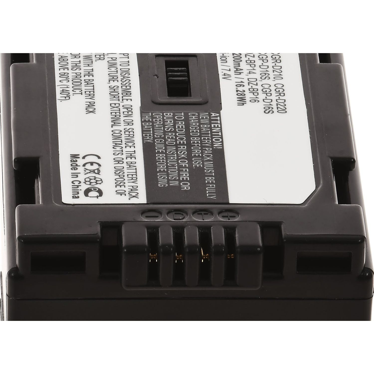 Acumulator compatibil Panasonic CGR-D220 fotografia produsului View 3 L