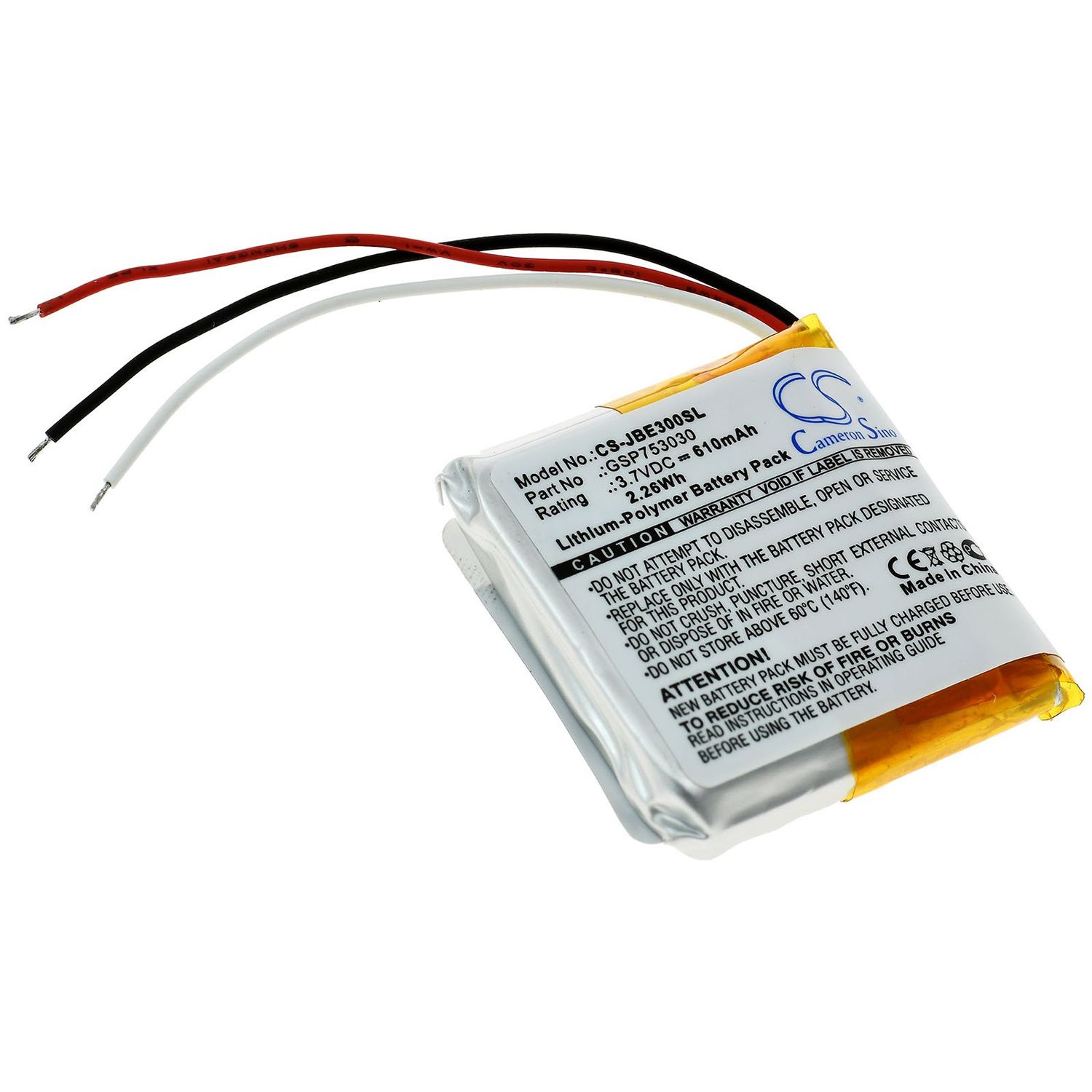 Acumulator compatibil JBL Everest Elite 300 / E45BT / model GSP753030 fotografia produsului