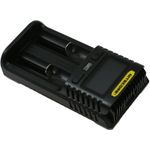 Incarcator rapid USB Nitecore UMS2 cu LCD si 2 sloturi pentru Li-Ion fotografia produsului View 2 S