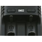 Incarcator rapid USB Nitecore UMS2 cu LCD si 2 sloturi pentru Li-Ion fotografia produsului View 3 S