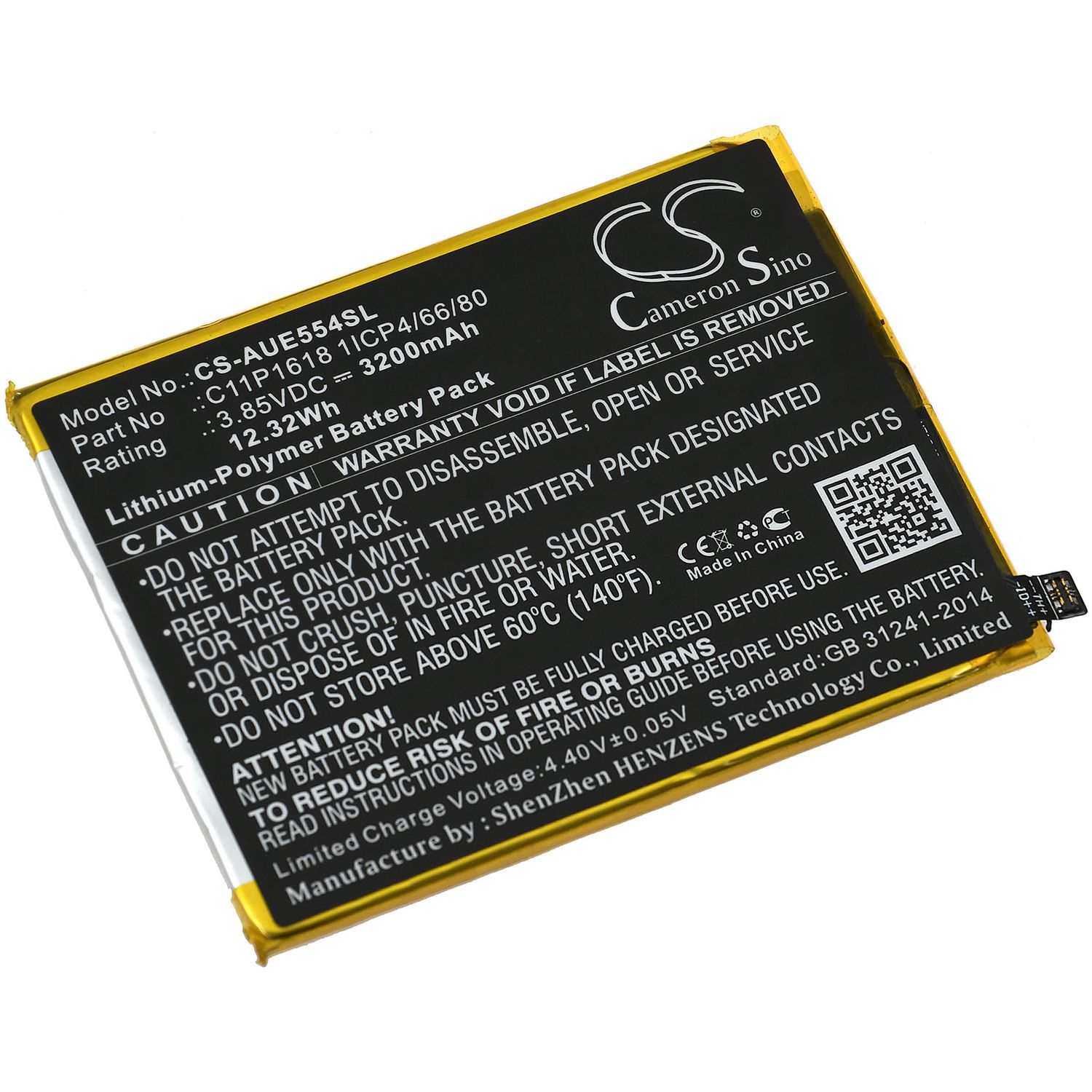Acumulator compatibil Asus ZenFone 4 (ZE554KL) / model C11P1618 1ICP4/66/80 fotografia produsului