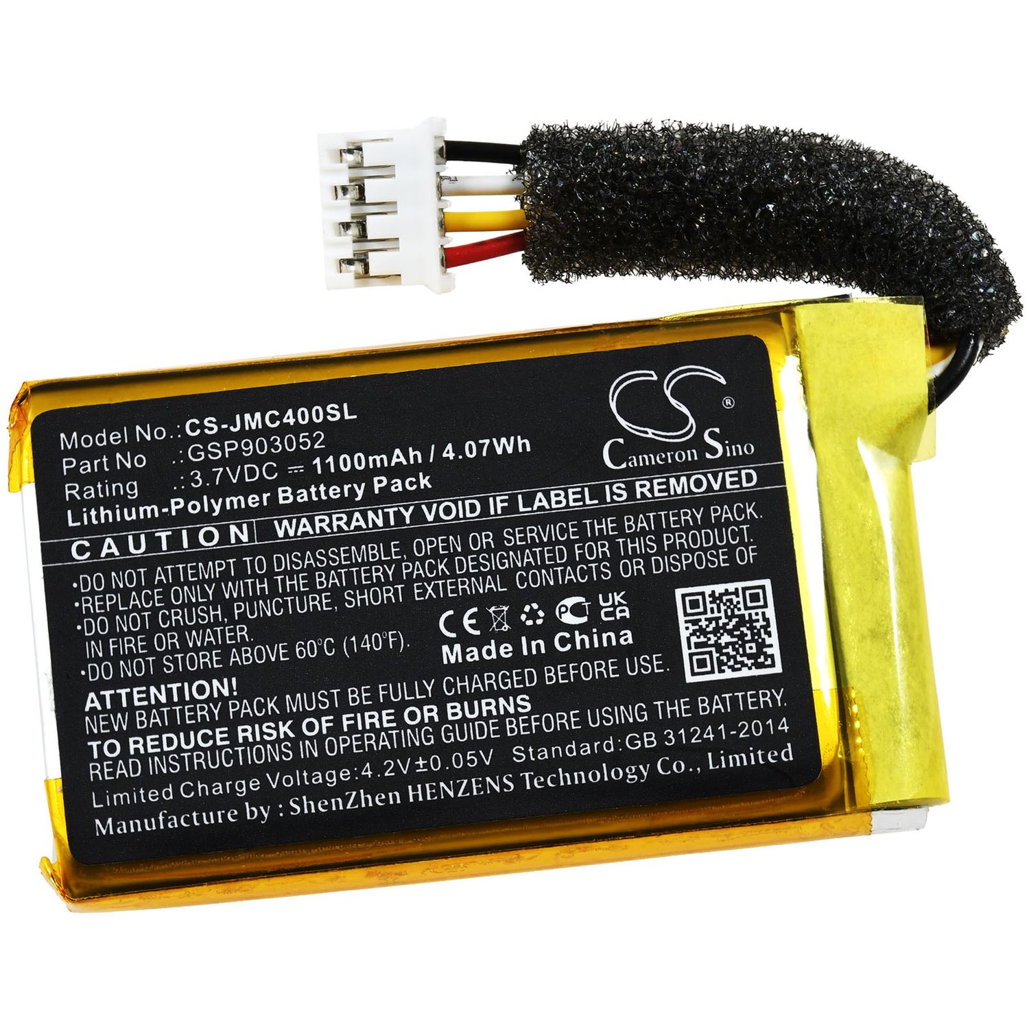 Acumulator compatibil JBL Clip 4, model GSP903052 fotografia produsului