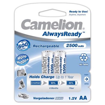 Acumulator Camelion HR6 Mignon AA AlwaysReady 2 buc. / blister 2500mAh Camelion imagine noua 2022