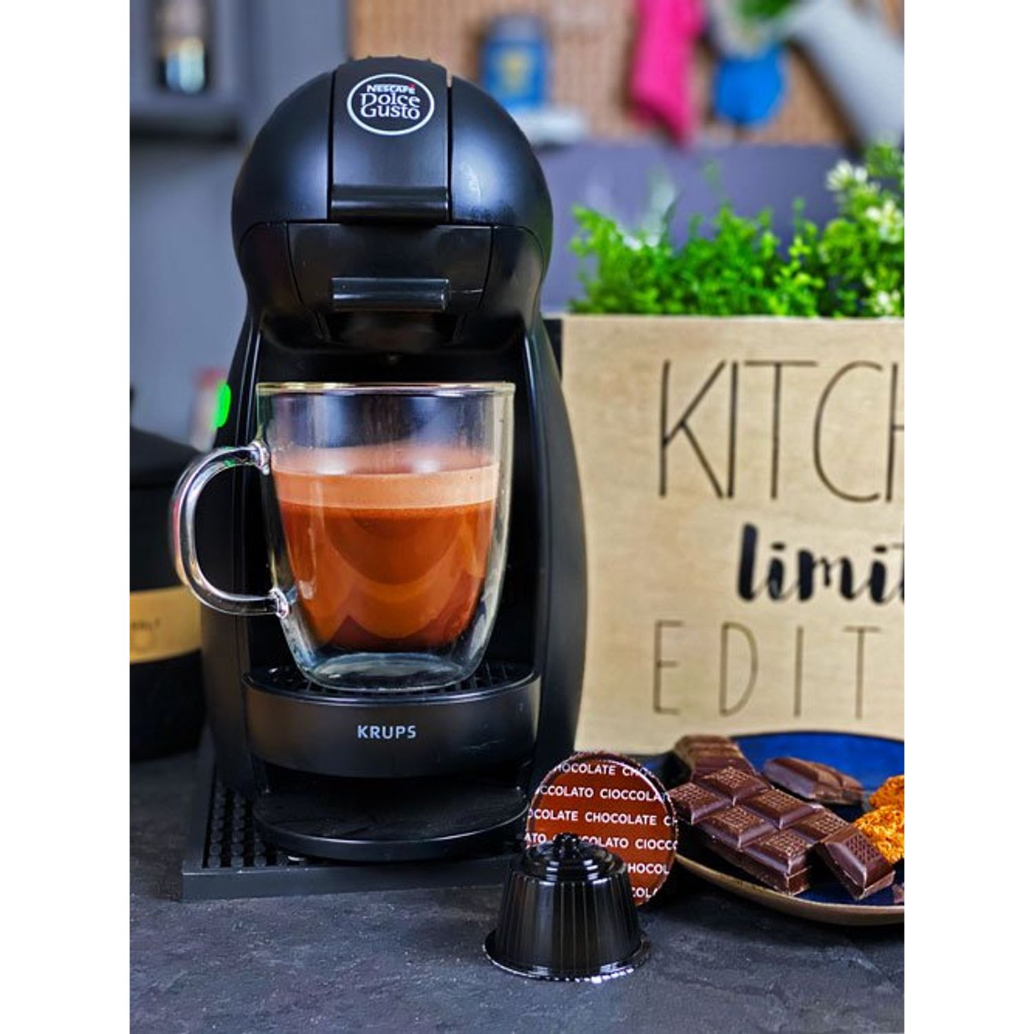 Set 16 capsule Ciocolata Calda, compatibile Dolce Gusto, La Capsuleria fotografia produsului View 5 L