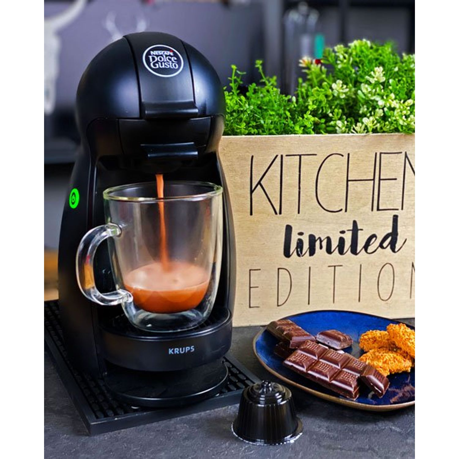 Set 16 capsule Ciocolata Calda, compatibile Dolce Gusto, La Capsuleria fotografia produsului View 3 L