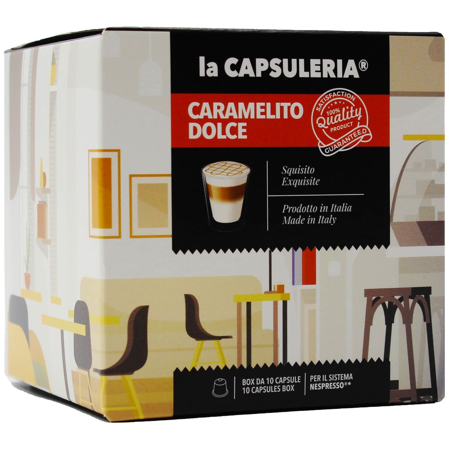 Set 80 capsule CARAMELITO compatibile Nespresso, La CAPSULERIA fotografia produsului