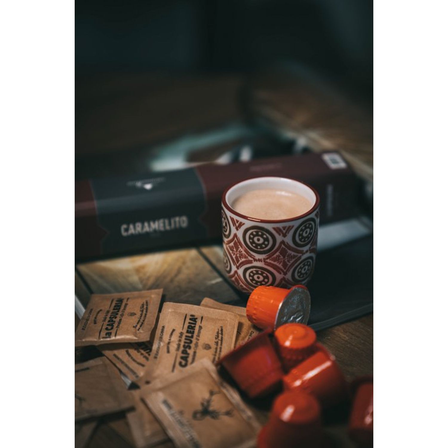 Set 80 capsule CARAMELITO compatibile Nespresso, La CAPSULERIA fotografia produsului View 3 L