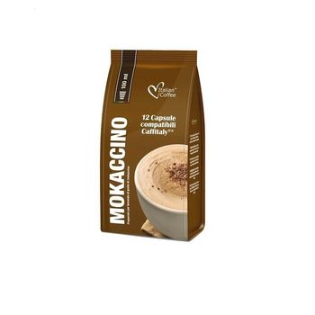 Set 72 capsule Mokaccino, compatibile Caffitaly/Cafissimo/Beanz, Italian Coffee elefant.ro