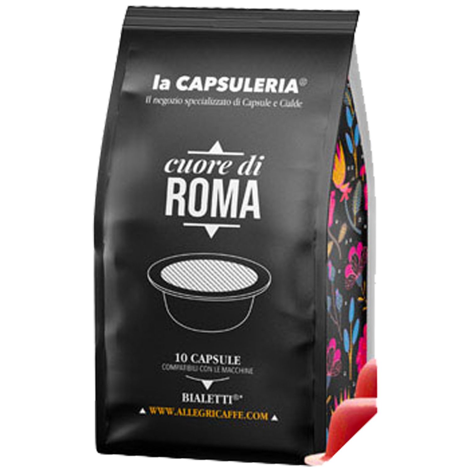 Set 80 capsule cafea Cuore di Roma, compatibile Bialetti, La Capsuleria fotografia produsului