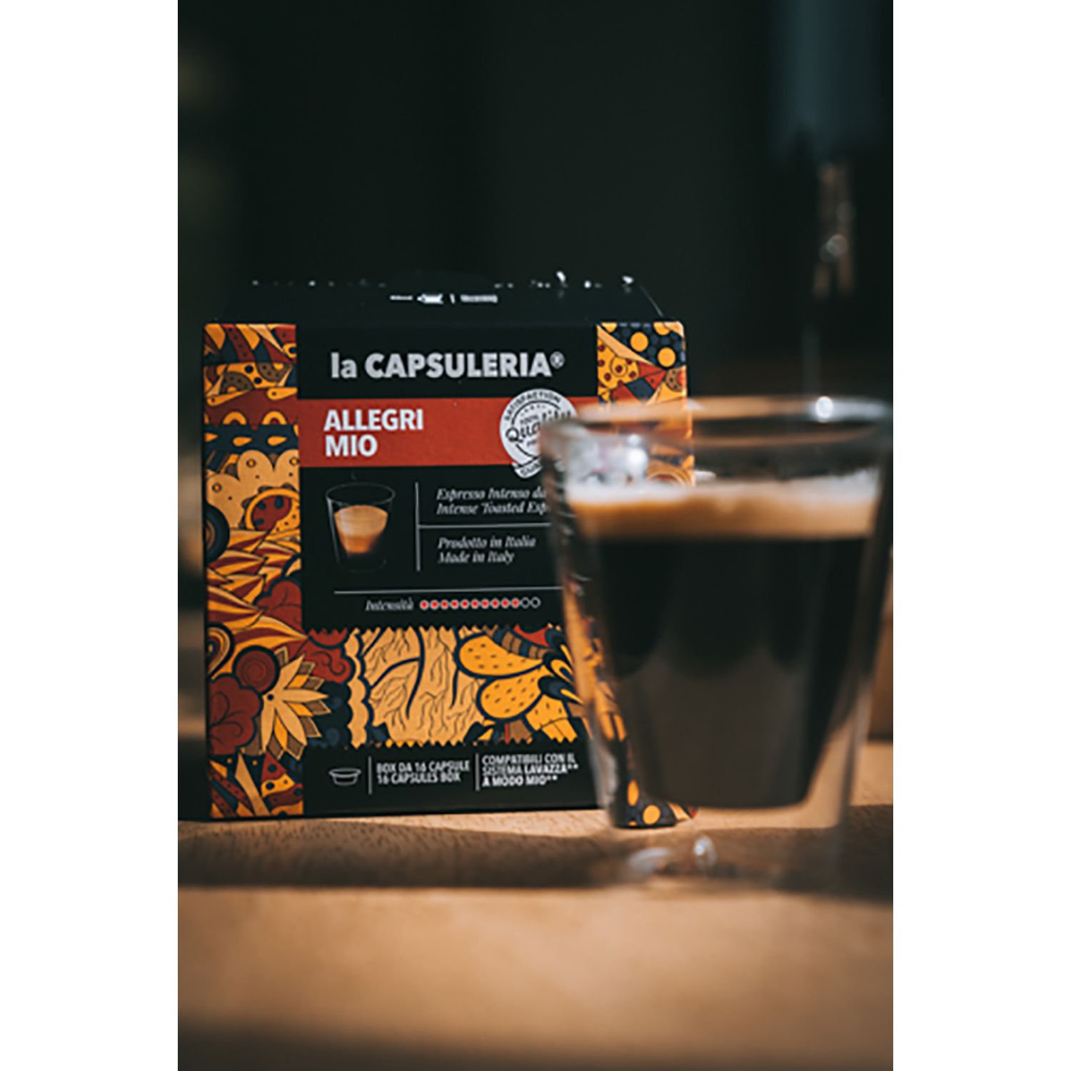 Set 128 capsule cafea Allegri Mio, compatibile Lavazza a Modo Mio, La Capsuleria fotografia produsului View 2 L