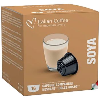 Set 64 capsule Lapte de Soia compatibile Nescafe Dolce Gusto,Italian Coffee Italian Coffee elefant