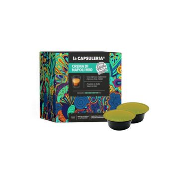 Set 16 capsule cafea Crema di Napoli Mio, compatibile Lavazza a Modo Mio La Capsuleria elefant