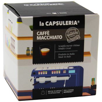 Set 10 capsule CAFFE MACCHIATO compatibile Nespresso, LA CAPSULERIA La Capsuleria elefant
