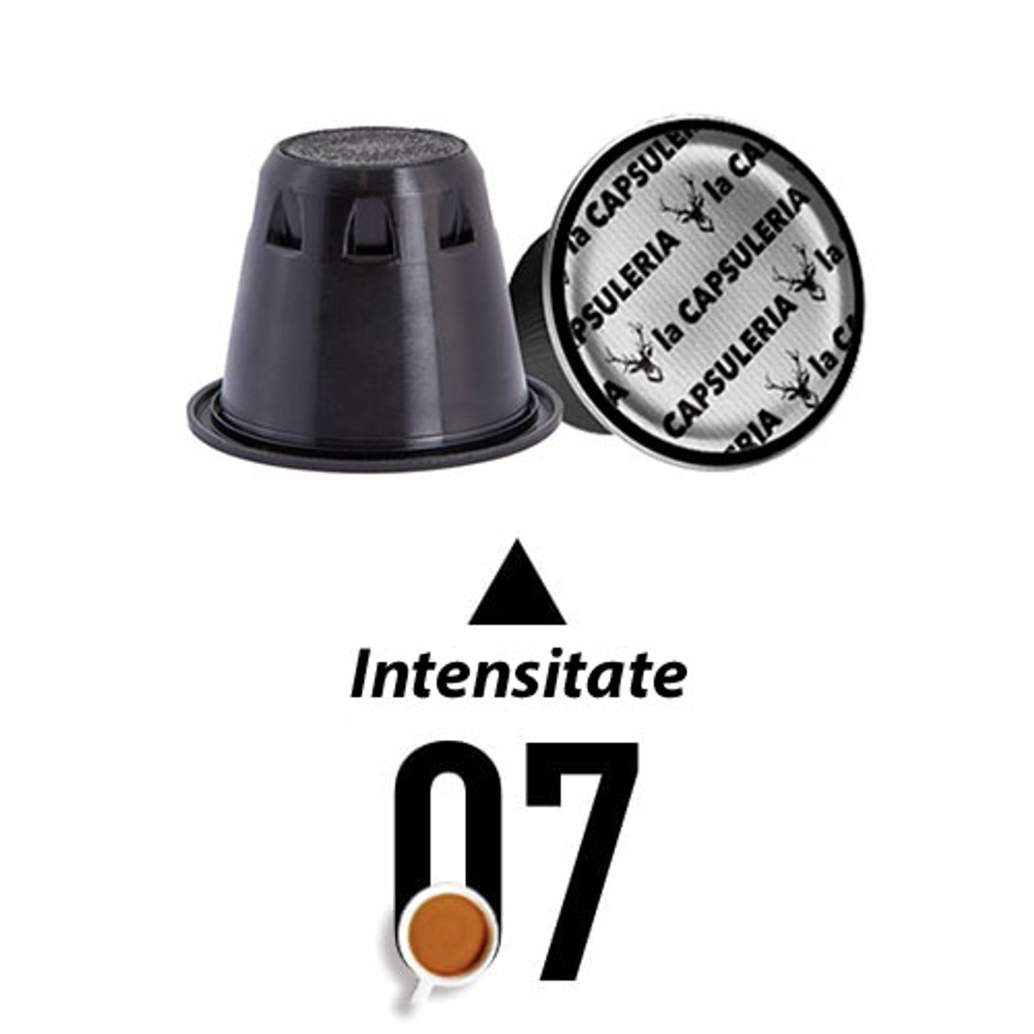 Set 10 capsule cafea Deca Intenso, compatibile Nespresso, La Capsuleria fotografia produsului View 2 L