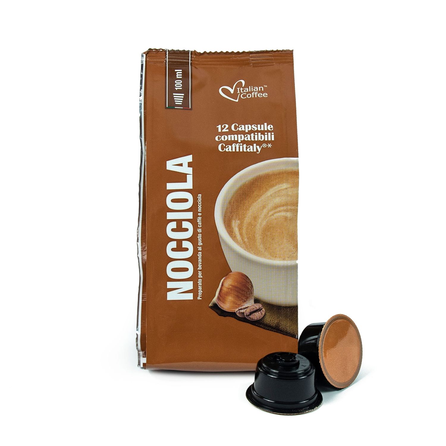 Set 72 capsule Nocciola, compatibile Caffitaly/Cafissimo/Beanz, Italian Coffee fotografia produsului View 2 L
