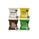 Kit degustare 50 de capsule cafea cu arome si ceai , compatibile Capsuleria, La Capsuleria fotografia produsului