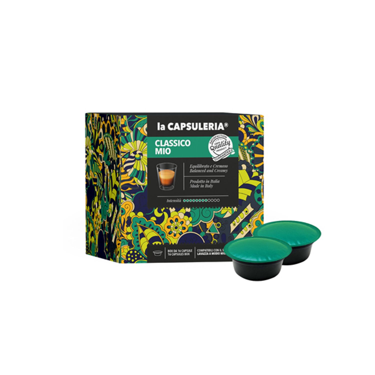 Set 128 capsule cafea Classico Mio, compatibile Lavazza a Modo Mio, La Capsuleria fotografia produsului View 2 L