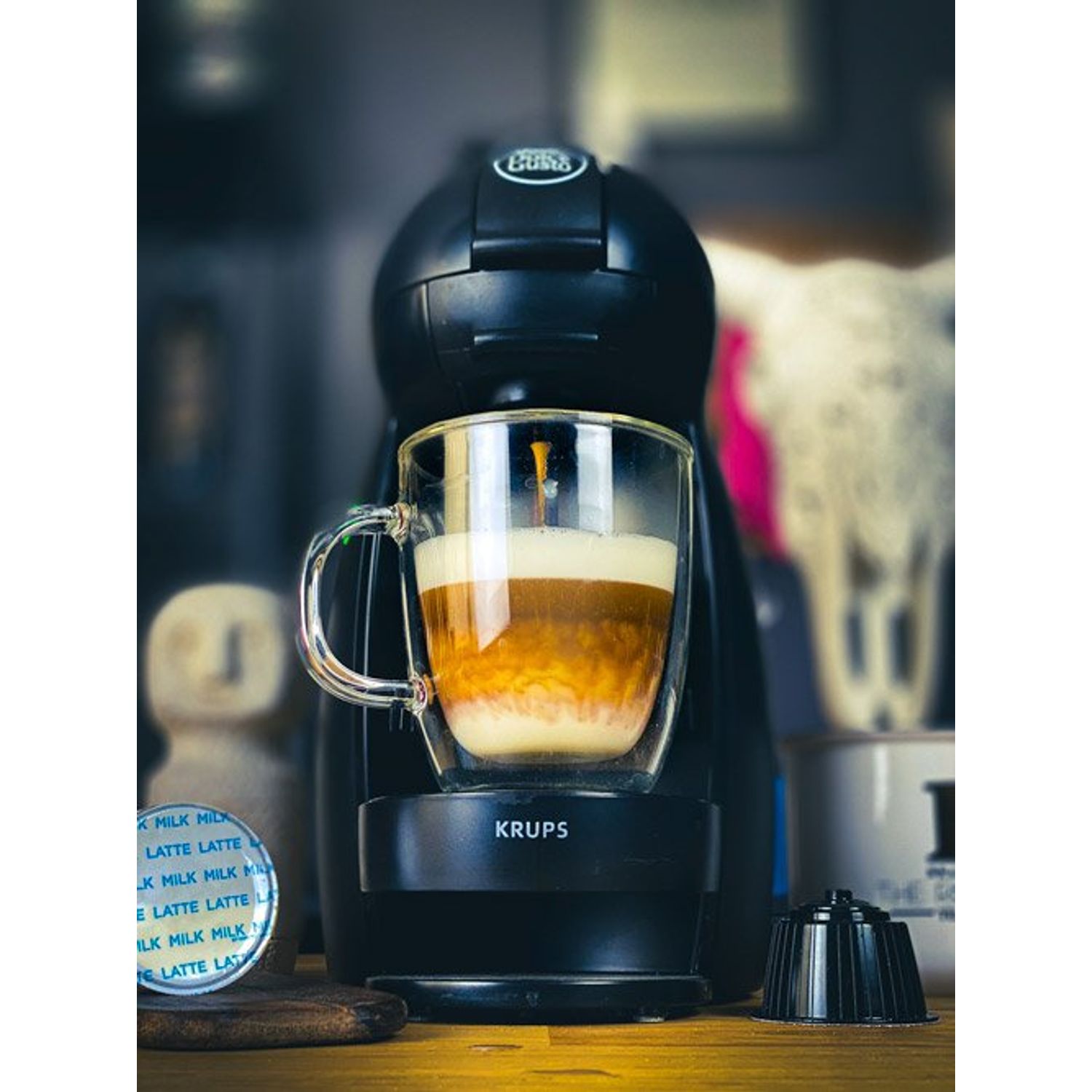 Set 96 capsule Lapte, compatibile Nescafe Dolce Gusto, La Capsuleria fotografia produsului View 3 L
