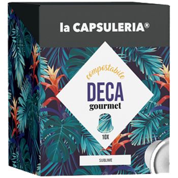 Set 100 capsule compostabile cafea Deca Gourmet, compatibile Nespresso, La Capsuleria La Capsuleria elefant