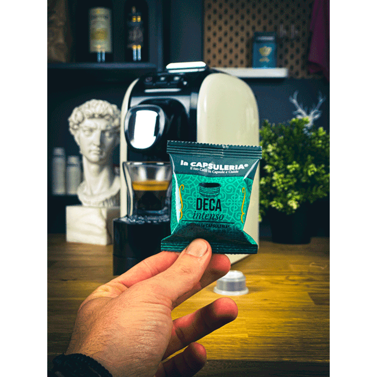 Set 10 capsule cafea Deca Intenso, compatibile La Capsuleria fotografia produsului View 2 L